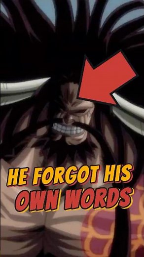 FROM POWER TO WISDOM - Kaido's Real Lesson
