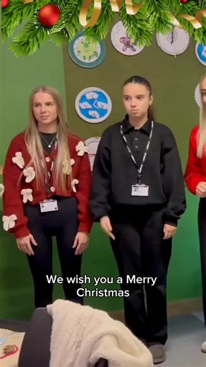 South Staffordshire College on Instagram: "We are signing off for Christmas with our second year Early Years T Level students who are wishing all our students, staff and wider college community a Merry Christmas and a Happy New Year in British Sign Language! 😊🎄 There will still be lots of content going out over the festive period as always; Christmassy things our students have been up to, more SSC Christmas stars, and exciting courses starting in the New Year! We will be back online on Monday