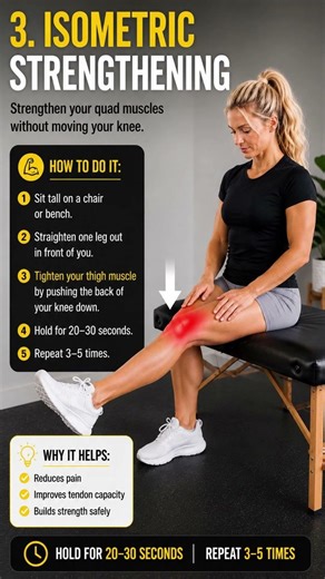 4 Exercises That FIX Patellar Tendon Pain FAST 🔥 Knee Pain Relief