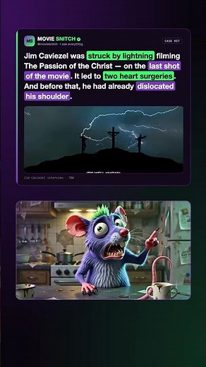 He Was Struck by Lightning Playing Jesus