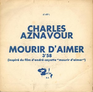 Charles Aznavour - Mourir d'aimer