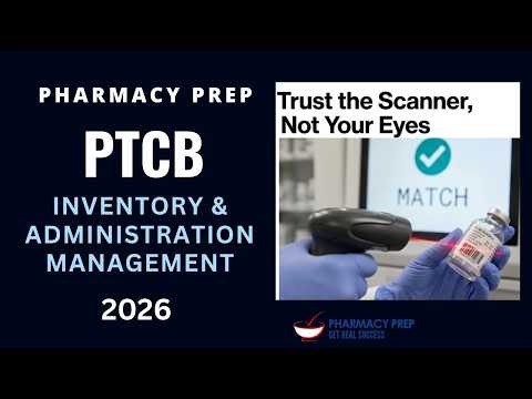 PTCB, PTCE Pharmacy Technician Certification Exam Inventory Management Question & Answers 2026