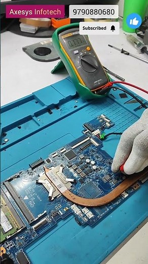 Laptop no power ON..Run voltage short..found and solved....💥💥