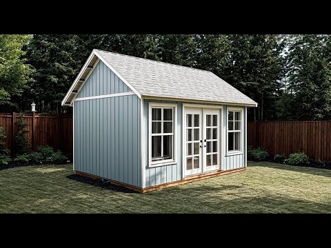 12x16 She Shed Plans Build Video