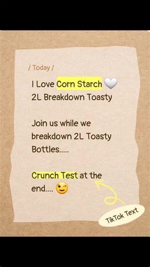 I Love Corn Starch 🤍 2L Toasty Breakdown... #asmr