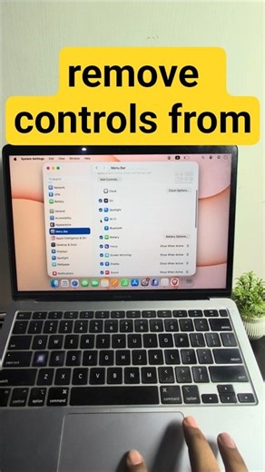 MAC remove controls from menu bar #MacTips #macOS #AppleMac #MacTutorial #MenuBar