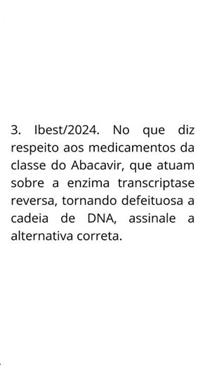 ANTIVIRALS - Question 3.