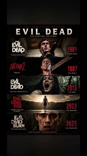 The Evolution of EVIL DEAD: 1981 - 2026 ? Evil dead burn