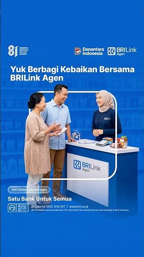 Easily pay your Zakat, Infaq, Sadaqah, and Qurban just by visiting your nearest BRILink Agent