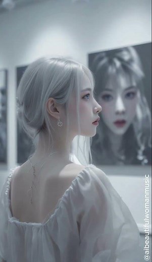 【少し動くAI美女】画廊の女 ＃モデル ＃透明感