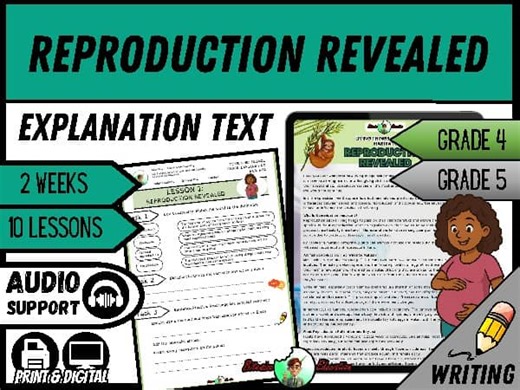 Reproduction Revealed | Explanation Writing Pack | Grade 4/5