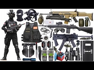 Special Forces military toy gun set unboxing,TM-62 landmine, RPG rocket launcher, Colt M1991 pistol