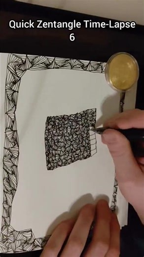 Quick Zentangle Time-Lapse 6