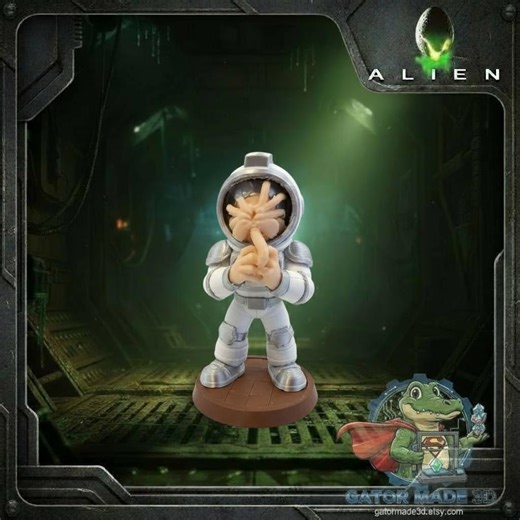 Facehugger Figure – 3D Printed Alien-inspired Collectible | Handmade PLA Art Sculpture for Home Décor & Sci‑fi Gifts - Etsy