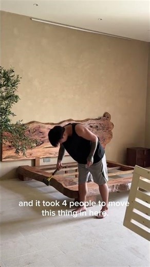 The Art of Natural Living: Handcrafted Live Edge Bed