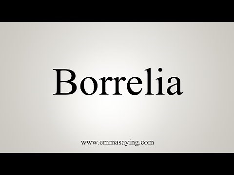 How To Say Borrelia