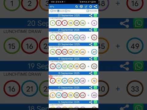 Prediction for UK 49s lunchtime winning numbers 23.sep.2025
