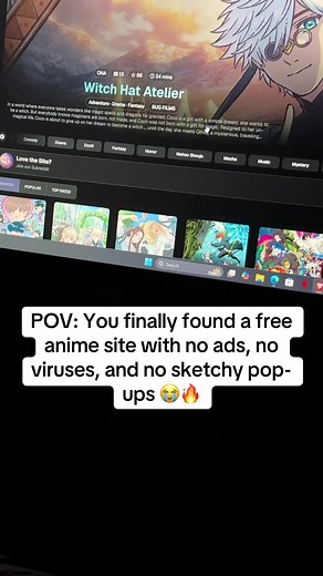POV: You finally found an anime site that doesn’t attack your phone with ads every 2 seconds 😭🔥 #anime #animeedit #animetiktok #weeb #animefans