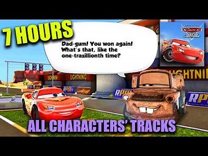 Cars Fast as Lightning [1.3.4d Apk Mod] Full Walkthrough - All Characters' Tracks (7 HOURS Version)