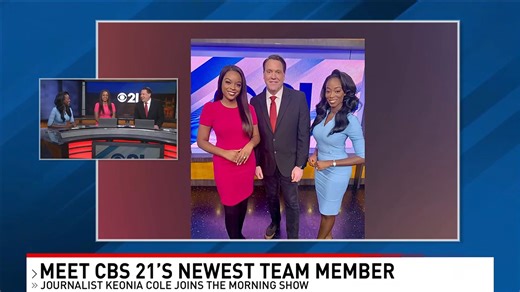 AND THEN THERE WERE 3!!: Kennedy Miller and I are thrilled to introduce the new permanent member of CBS 21 News This Morning! Meet Keonia Cole, she comes our way via both New York City and Australia and has truly fit right in. Just minutes into our first conversation I knew that she was going to be a great addition to our morning news team. Please join us in giving her a warm welcome to Central Pennsylvania! | Steve Knight CBS 21 News