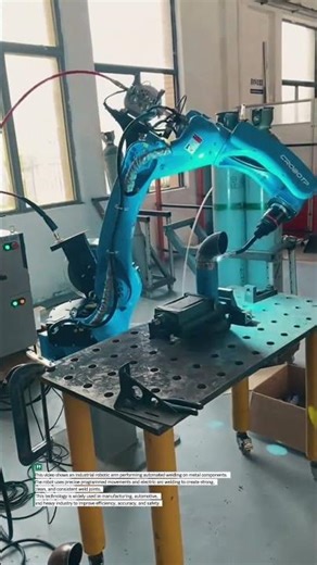 Industrial Welding Robot in Action | Automated Robotic Arm Welding Process