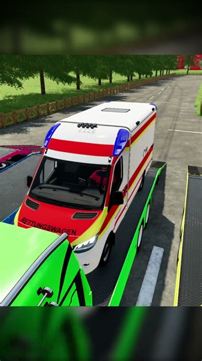 TRANSPORTING AND PARKING POLICE CARS, AUDI, JEEP, DACIA, FORD, COLORFUL VEHICLES ON MAN TRUCKS. FS22