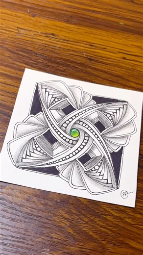 Calm Your Mind With Zentangle Pattern | Drawing Tutorial For Beginners #zentangle #doodle #art #zenart #mindfulart #trending #viralpost #fbpage #digitalcreator #familyfriendly #selfdiscovery #painting #easyart | Easy Art