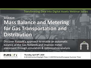Mass Balance and Metering for Gas Transportation and Distribution