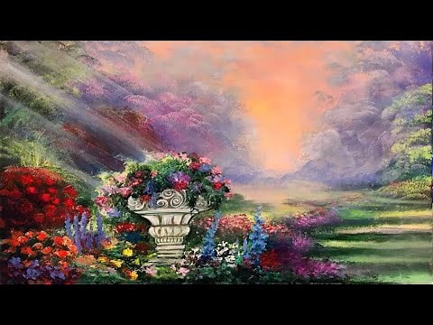 ACRYLIC PAINTING TUTORIAL/ THOMAS KINKADE INSPIRED/ STEP BY STEP