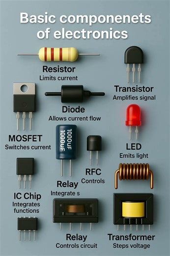 Must-Know Electronics Parts for Beginners #Shorts