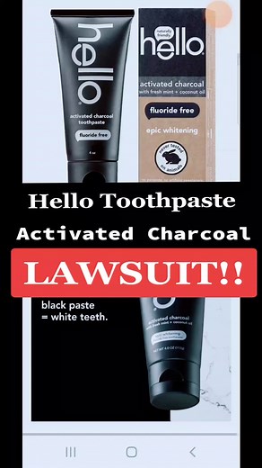 🗣Hello Toothpaste #lawsuit #hello2022 #activatedcharcoal #charcoaltoothpaste #naturalingredients
