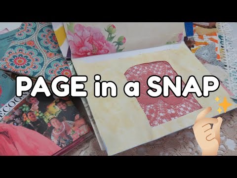 Easiest Junk Journal Page EVER ⭐ DIY Tutorial #264