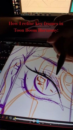 how i refine key frames #animation #art #illustration #design