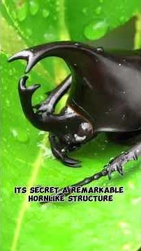 the Mighty Rhinoceros Beetle: Nature's Unbeatable Heavyweight #facts #rhinocerosbeetle #insects