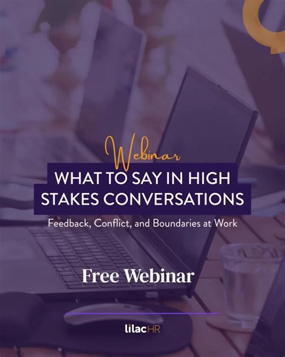 Most “difficult conversations” aren’t difficult — they’re unclear. If you’ve ever avoided giving feedback, struggled to set boundaries, or watched a conversation escalate when it didn’t need to, this free live session is for you. What to Say in High-Stakes Conversations: Feedback, Conflict, and Boundaries at Work 📅 Live webinar 🎯 Practical frameworks real examples Register here//bit.ly/4rRbBSq