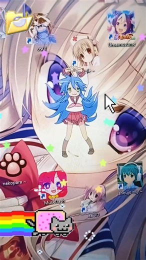 desktop showcase! #cutecore #2000s #anime #edit #moe #windows #desktop #fyp #shorts