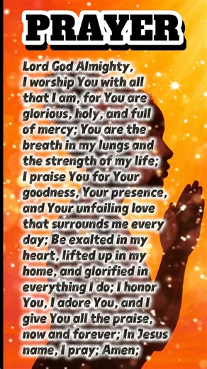 Powerful Short Prayer of Praise & Worship 🙏🔥 Give God All the Glory #prayers #jesus #shorts