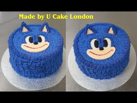 How to make a sonic face cake