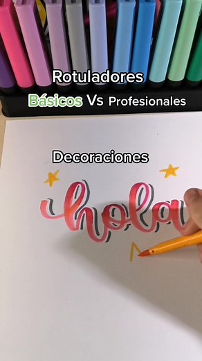 Comparing Rotuladores and Basic Markers for Lettering