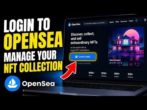 How to login to OpenSea for NFT collection management - Full Guide