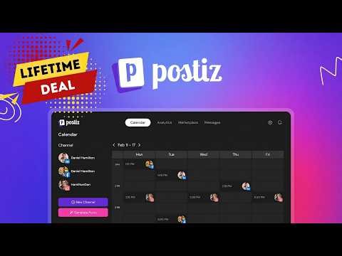 Postiz Lifetime Deal: Finally Schedule, Cross-Post, and Grow on 30+Platforms!