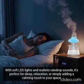 Nimbus Rain Cloud Humidifier, HomeDecor, Humidifier, AromaDiffuser, RainCloud, NightLight