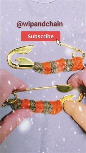 Amazing Crocheted Safety Pin Inspired by Prada. Tutorial Coming Soon. #shorts @wipandchain