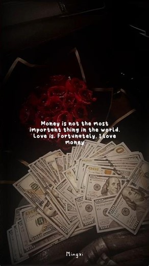 I love money 😂 #aesthetic #moneymindset #pinterest #savage
