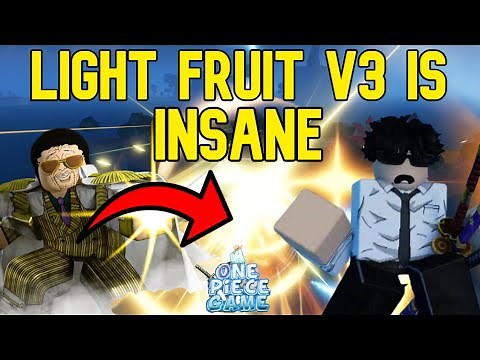 [AOPG] NEW LIGHT FRUIT V3 SHOWCASE + HOW TO GET IT In A One Piece Game!