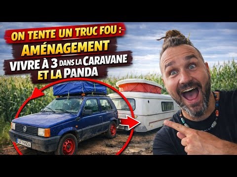 Nomads on the road: caravan and Panda, our new daily life 🤯