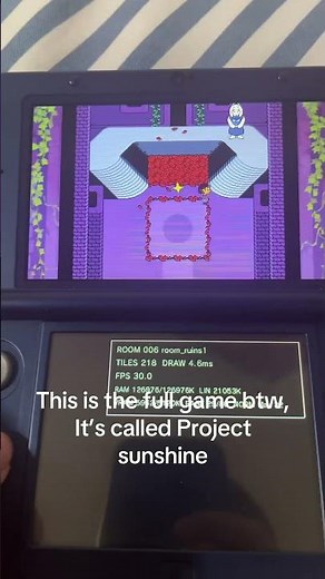 Undertale 3DS port ￼FULL GAME!!!!￼ project sunshine