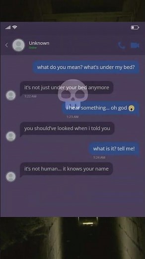 Under the Bed 😱 | A Scary Story & Horror Story in Texts