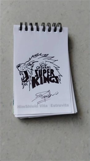 Drawing the iconic CSK logo💛 #viral #csk #cricket ‪@chennaiipl‬