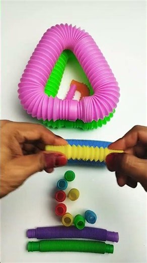 Relaxing voicing of POP Tube | diy #asmr #satisfying #poptubesound #creative #shorts #popit